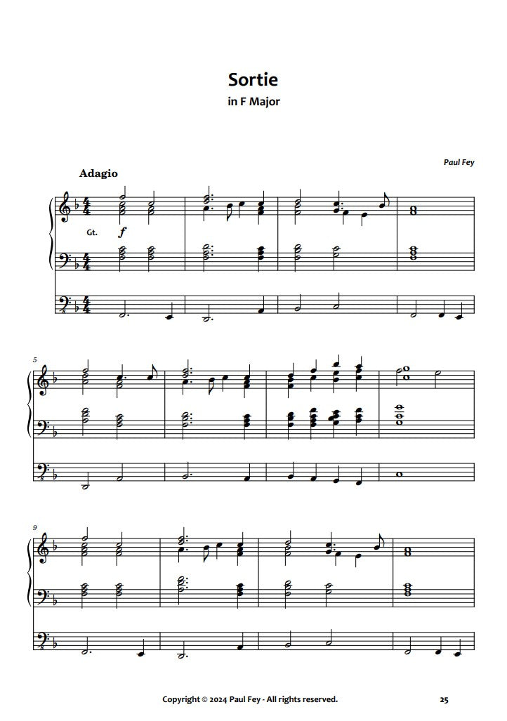 Sortie in F Major - Sheet Music for Organ