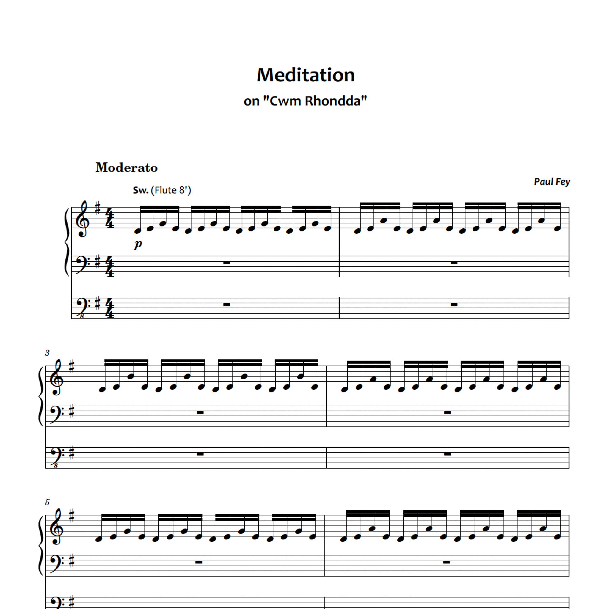 Meditation Collection - 10 Pieces for Pipe Organ